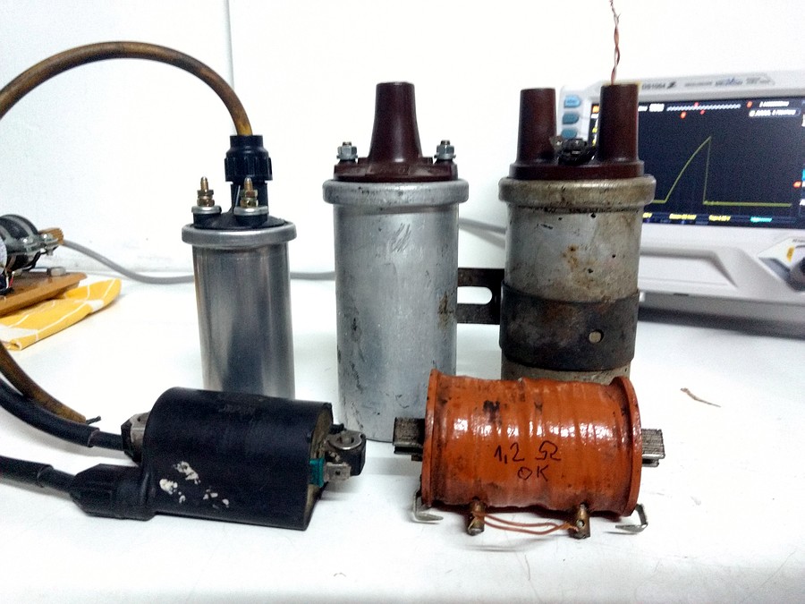 Porównanie testowanych cewek zapłonowych.